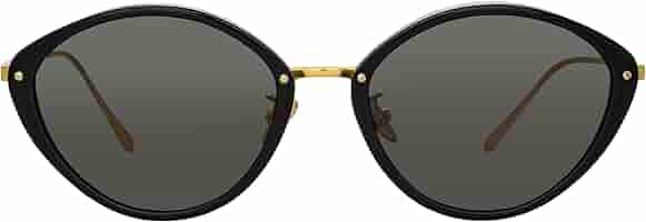 Amazon.com: Linda Farrow, Lucy, Black/ Yellow Gold/ Solid
